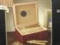 25 Cigar Dark Burl Wood Humidor (HUI102)