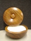 Small Wooden Soap Bowl w/Shaving Soap